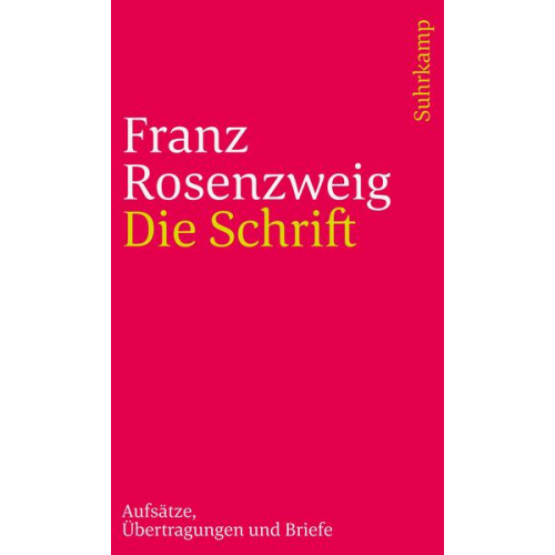 Franz Rosenzweig - Die Schrift