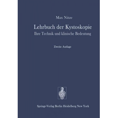 M. Nitze - Lehrbuch der Kystoskopie