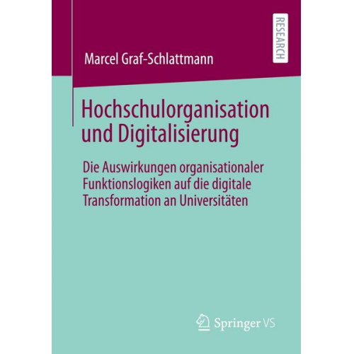 Marcel Graf-Schlattmann - Hochschulorganisation und Digitalisierung