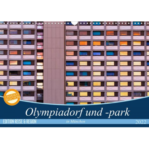 Martina Schikore - Olympiadorf und -park in München (Wandkalender 2022 DIN A3 quer)