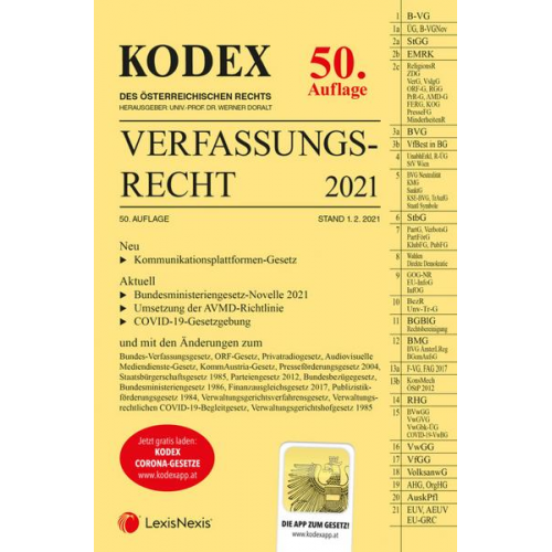 KODEX Verfassungsrecht 2021