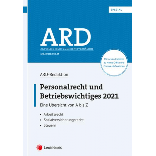 ARD-Redaktion & Birgit Bleyer & Manfred Lindmayr & Bettina Sabara - Personalrecht und Betriebswichtiges 2021