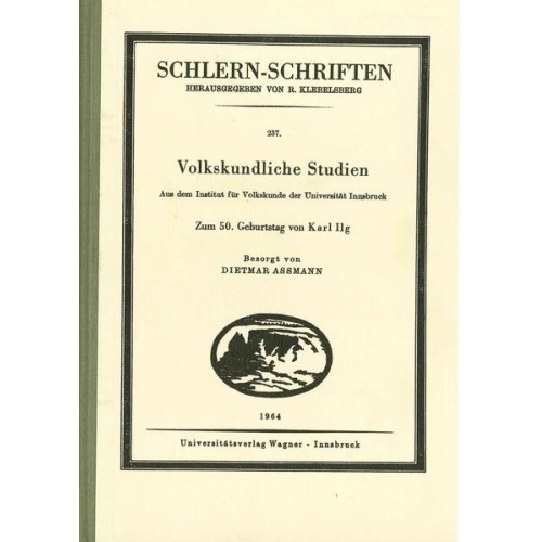 Volkskundliche Studien