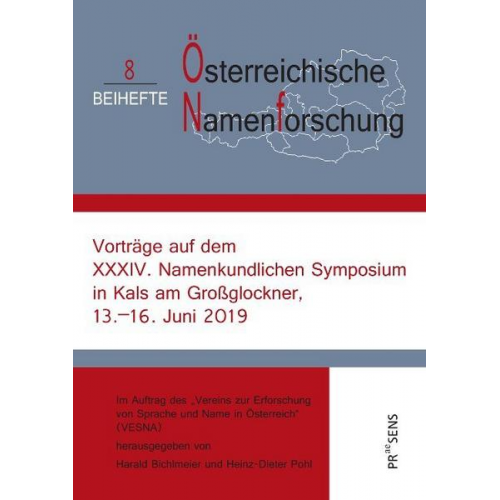 Vorträge auf dem XXXIV. Namenkundlichen Symposium in Kals am Großglockner, 13.–16. Juni 2019