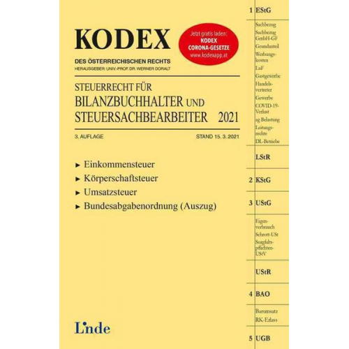 Klaus Hilber - KODEX Steuerrecht für Bilanzbuchhalter und Steuersachbearbeiter 2021