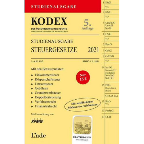 Andrei Bodis - KODEX Studienausgabe Steuergesetze 2021