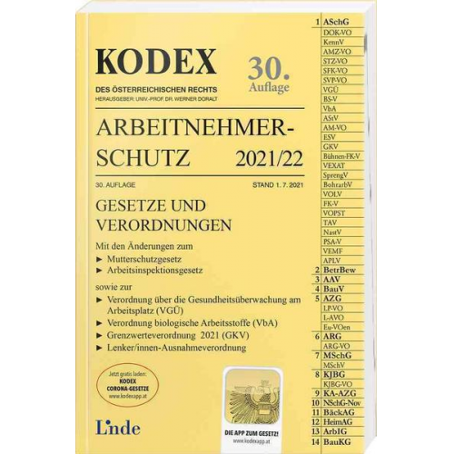 Eva-Maria Marat - KODEX Arbeitnehmerschutz 2021/22