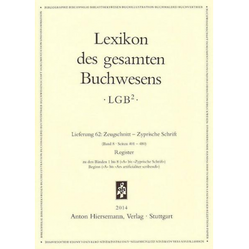 Lexikon des gesamten Buchwesens