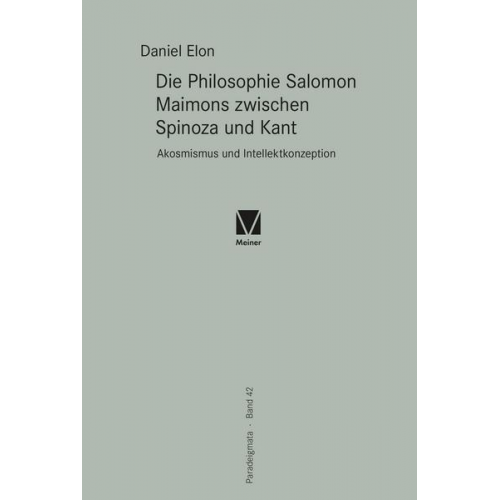 Daniel Elon - Die Philosophie Salomon Maimons zwischen Spinoza und Kant