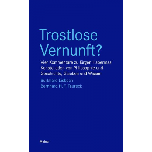 Burkhard Liebsch & Bernhard Taureck - Trostlose Vernunft?