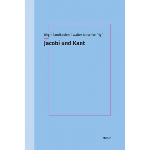 Jacobi und Kant