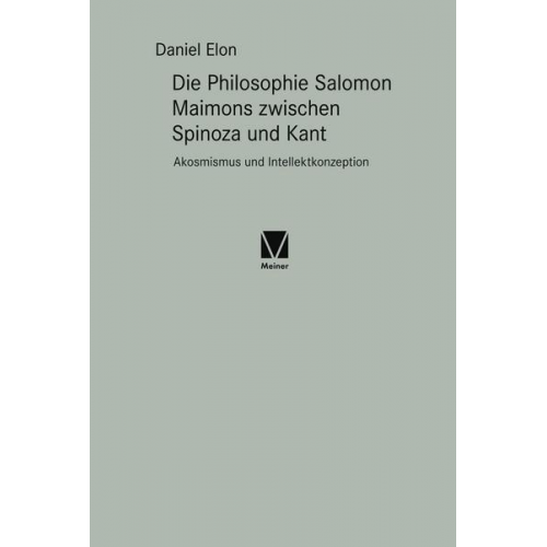 Daniel Elon - Die Philosophie Salomon Maimons zwischen Spinoza und Kant