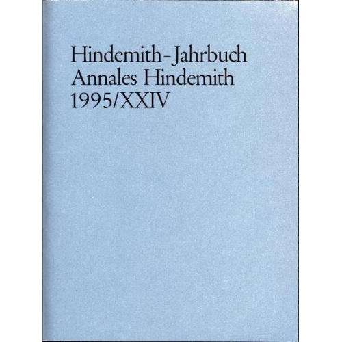 Hindemith-Jahrbuch