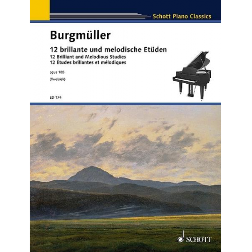 12 brillante und melodische Etüden