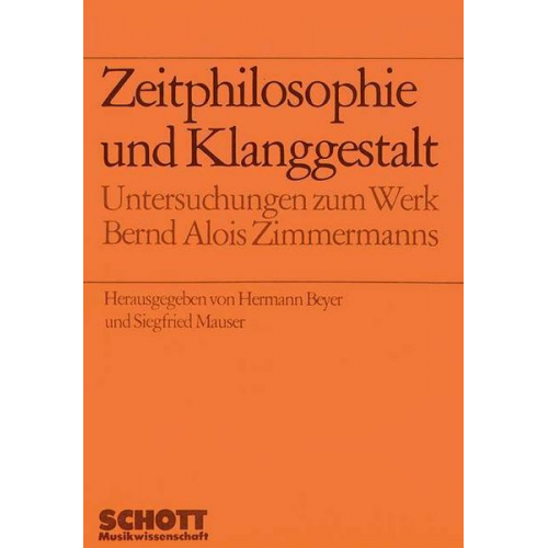 Zeitphilosophie und Klanggestalt