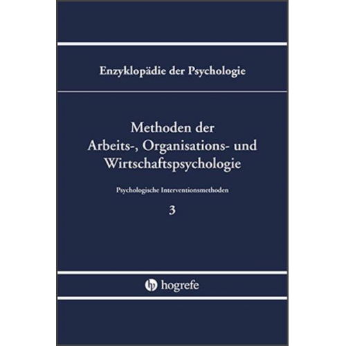 Methoden der Arbeits-, Organisations- und Wirtschaftspsychologie (B/III/3)