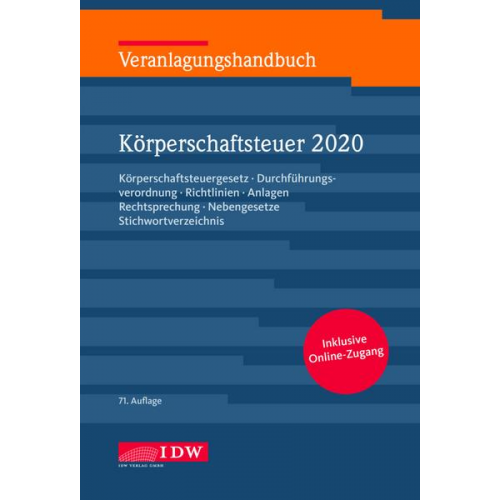 Veranlagungshandb. Körperschaftsteuer 2020