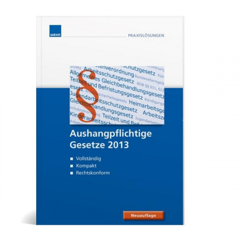 Aushangpflichtige Gesetzte 2013