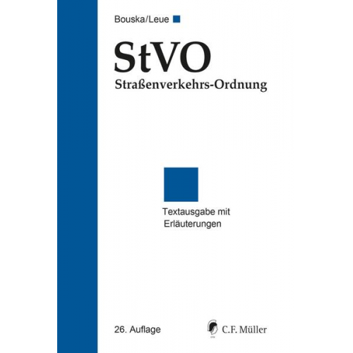 StVO Straßenverkehrs-Ordnung