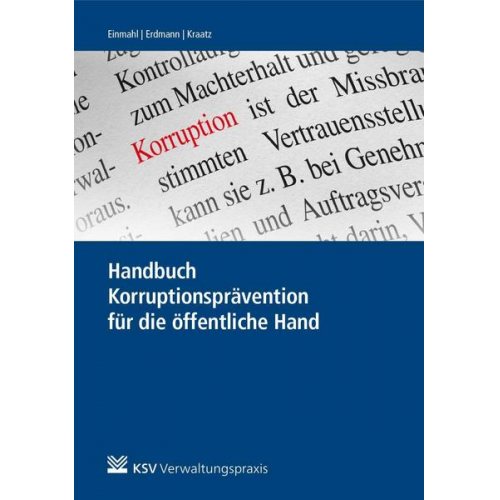 Handbuch Korruptionsprävention für die öffentliche Hand