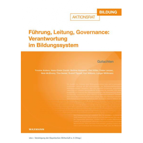 Führung, Leitung, Governance: Verantwortung im Bildungssystem