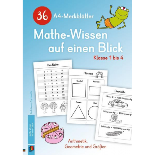 Redaktionsteam Verlag an der Ruhr - 36 A4-Merkblätter Mathe-Wissen auf einen Blick – Klasse 1 bis 4