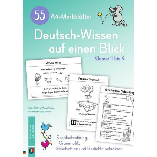 Andrea Mucha & Astrid Grabe & Christian Stang & Salome P. Mithra - 55 A4-Merkblätter Deutsch-Wissen auf einen Blick – Klasse 1 bis 4