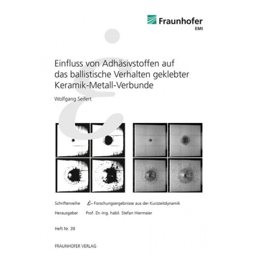 Wolfgang Seifert - Einfluss von Adhäsivstoffen auf das ballistische Verhalten geklebter Keramik-Metall-Verbunde.