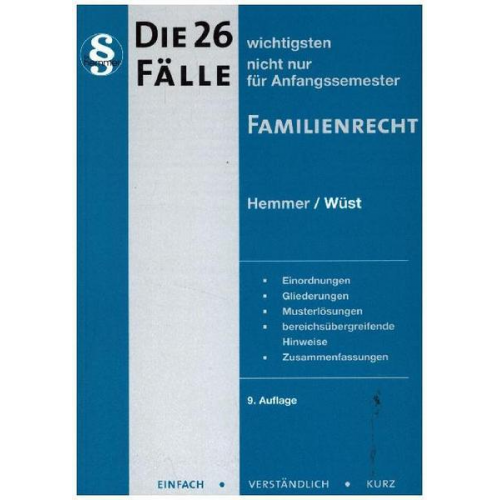 Karl-Edmund Hemmer & Achim Wüst - Die 26 wichtigsten Fälle Familienrecht