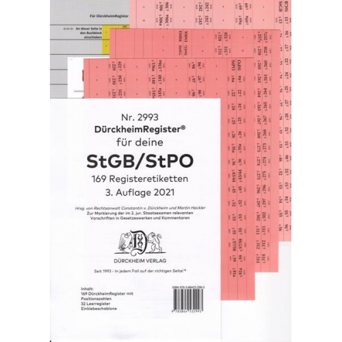 DürckheimRegister® StGB/StPO -2022- 2. Staatsexamen