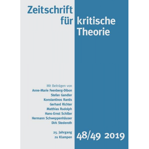 Zeitschrift für kritische Theorie / Zeitschrift für kritische Theorie, Heft 48/49