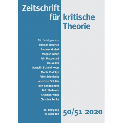 Zeitschrift für kritische Theorie / Zeitschrift für kritische Theorie, Heft 50/51