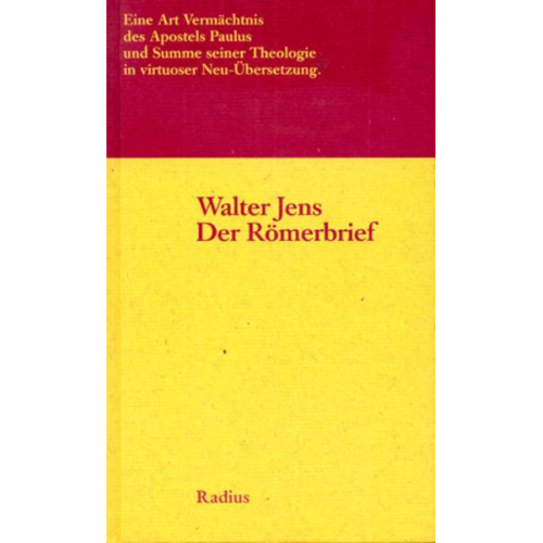 Walter Jens - Der Römerbrief