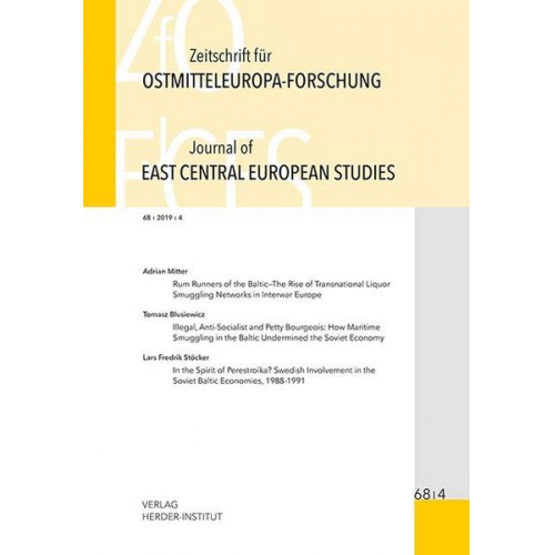 Zeitschrift für Ostmitteleuropa-Forschung (ZfO) 68/4 / Journal of East Central European Studies (JECES)