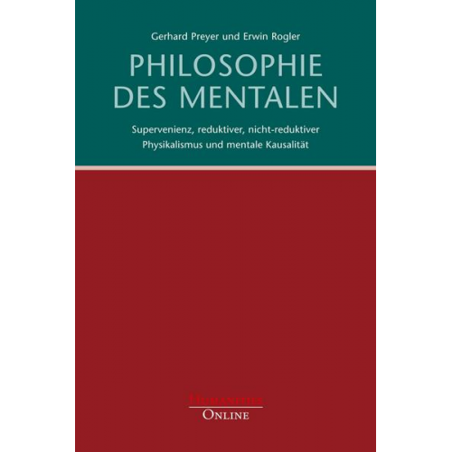 Gerhard Preyer & Erwin Rogler - Philosophie des Mentalen