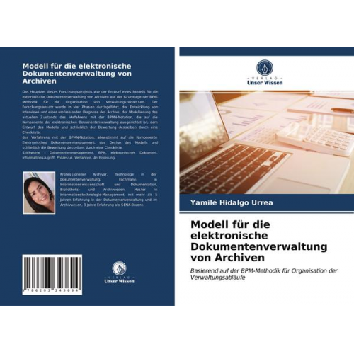 Yamilé Hidalgo Urrea - Modell für die elektronische Dokumentenverwaltung von Archiven