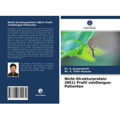 A. Jayaprakash & K. Tahir Hussain - Nicht-Strukturprotein (NS1) Profil vonDengue-Patienten