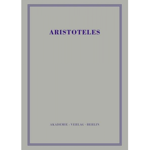 Aristoteles - Aristoteles: Aristoteles Werke / Politik - Buch I