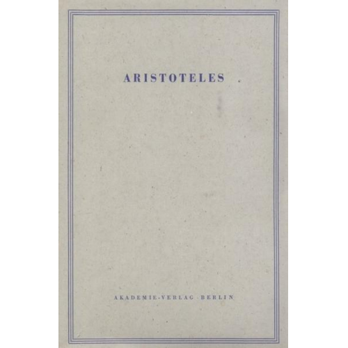 Aristoteles & Hans Strohm - Aristoteles: Aristoteles Werke / Meteorologie. Über die Welt