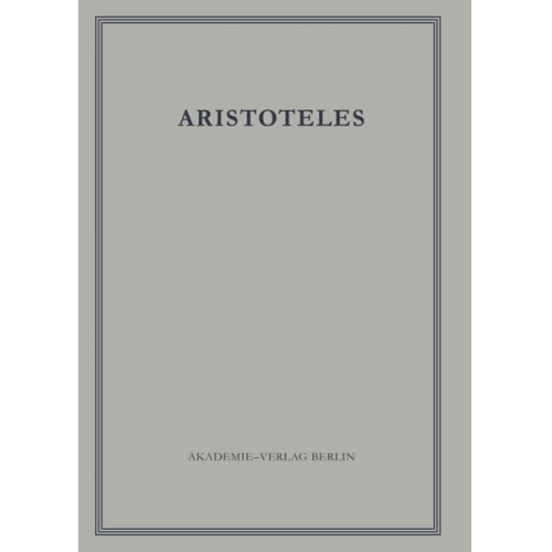 Aristoteles - Aristoteles: Aristoteles Werke / Politik - Buch II und III