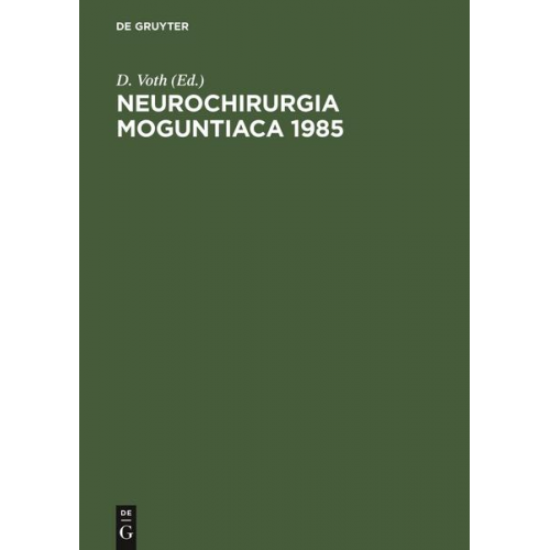 Neurochirurgia Moguntiaca 1985