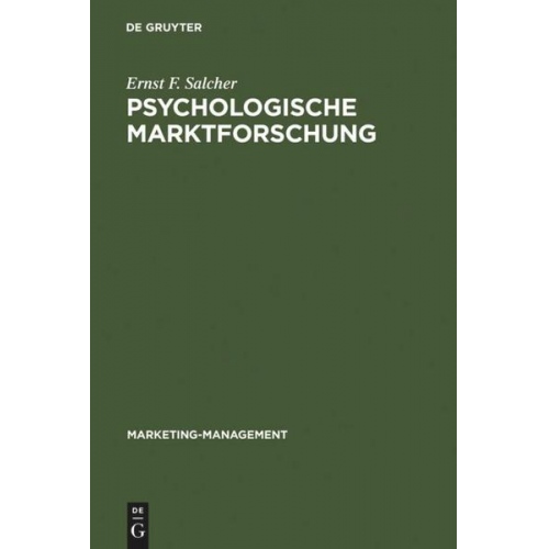 Ernst F. Salcher - Psychologische Marktforschung