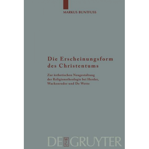 Markus Buntfuss - Die Erscheinungsform des Christentums