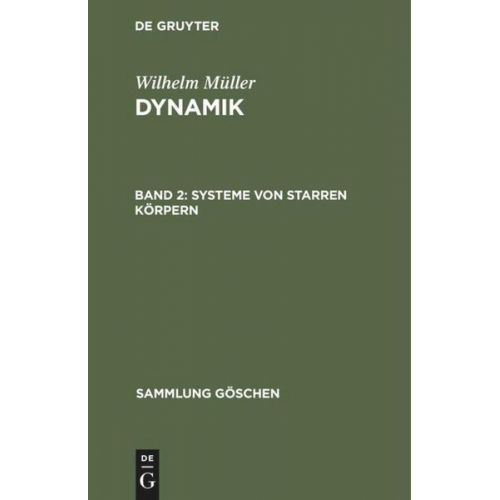 Wilhelm Müller - Wilhelm Müller: Dynamik / Systeme von starren Körpern