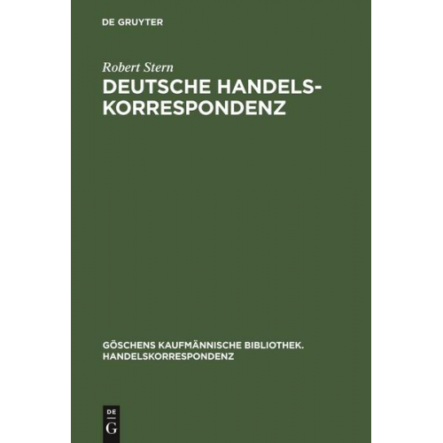 Robert Stern - Deutsche Handelskorrespondenz