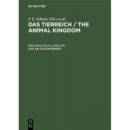 Das Tierreich / The Animal Kingdom / Cyclostomata