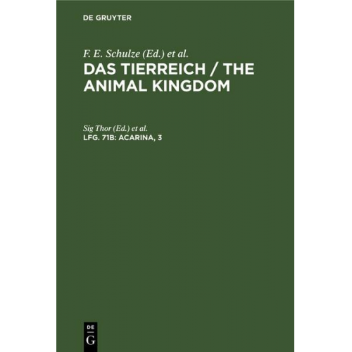 Das Tierreich / The Animal Kingdom / Acarina, 3