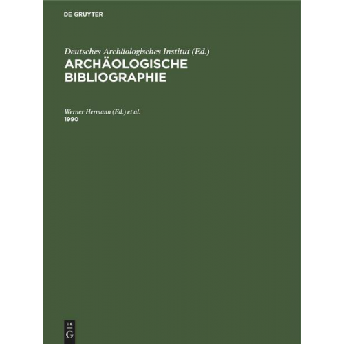 Archäologische Bibliographie / 1990