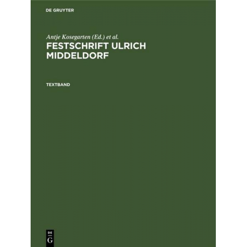 Festschrift Ulrich Middeldorf