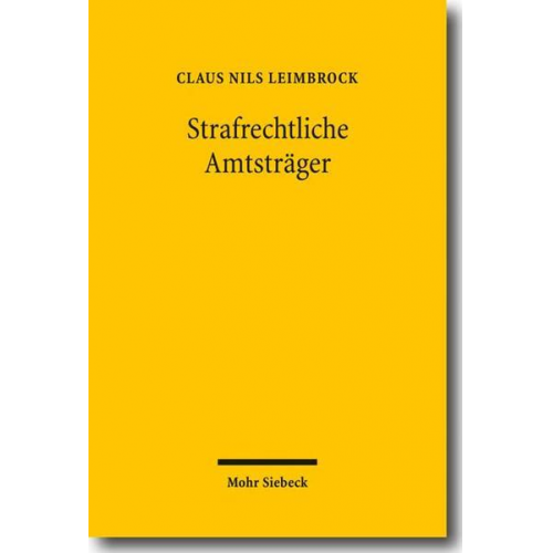 Claus Nils Leimbrock - Strafrechtliche Amtsträger